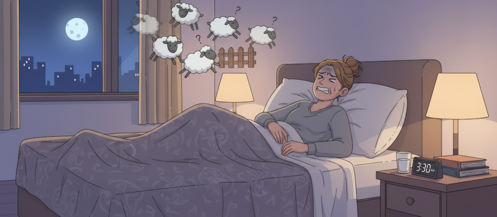 firefly gemini flash using the same style as the reference image, generate an image of someone in bed who 623405